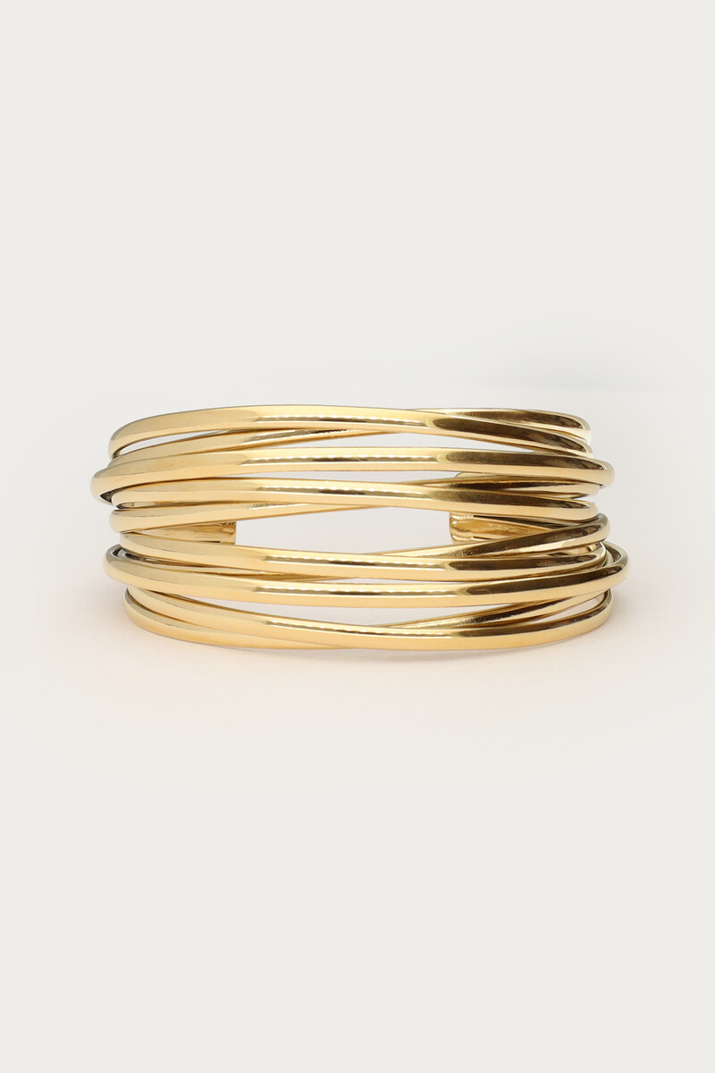 Tropical bangle with crossed wires | My Jewellery