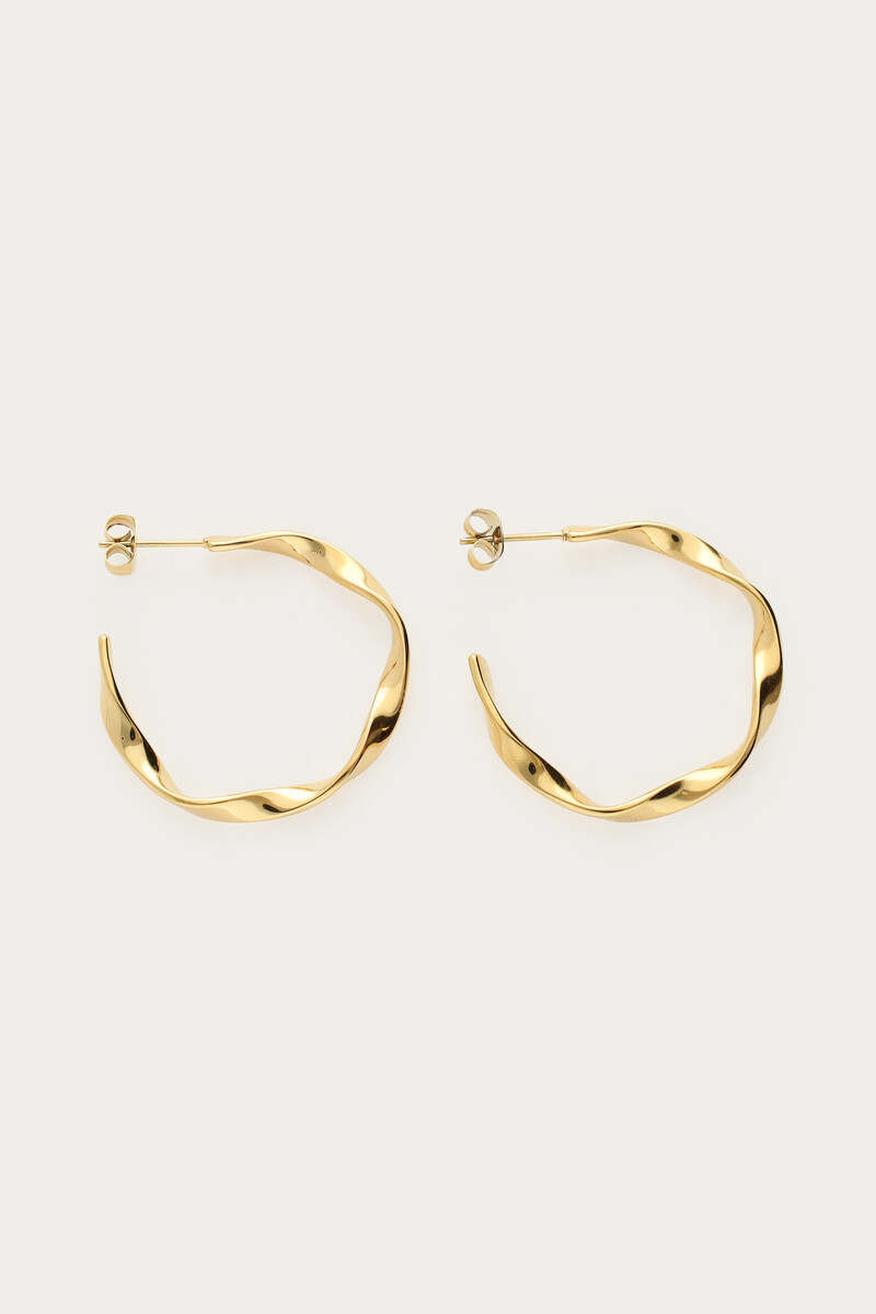 Twisted hoop earrings | My Jewellery