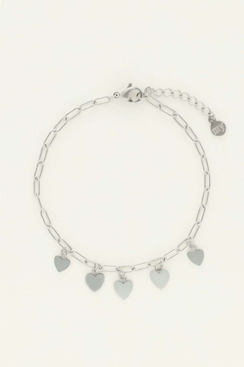 Universe bracelet with small hearts