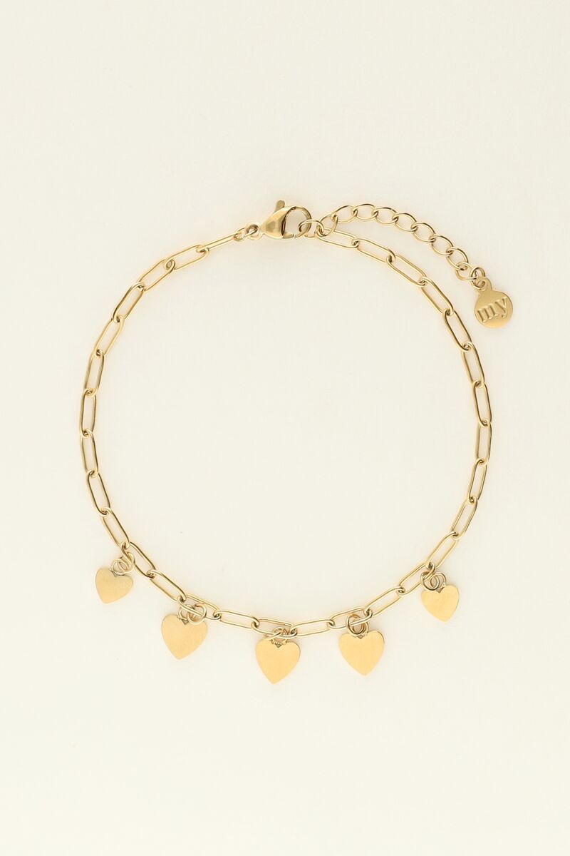 Universe bracelet with small hearts