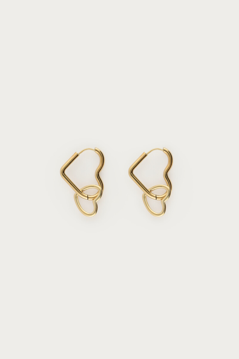 Universe double heart earrings | My Jewellery