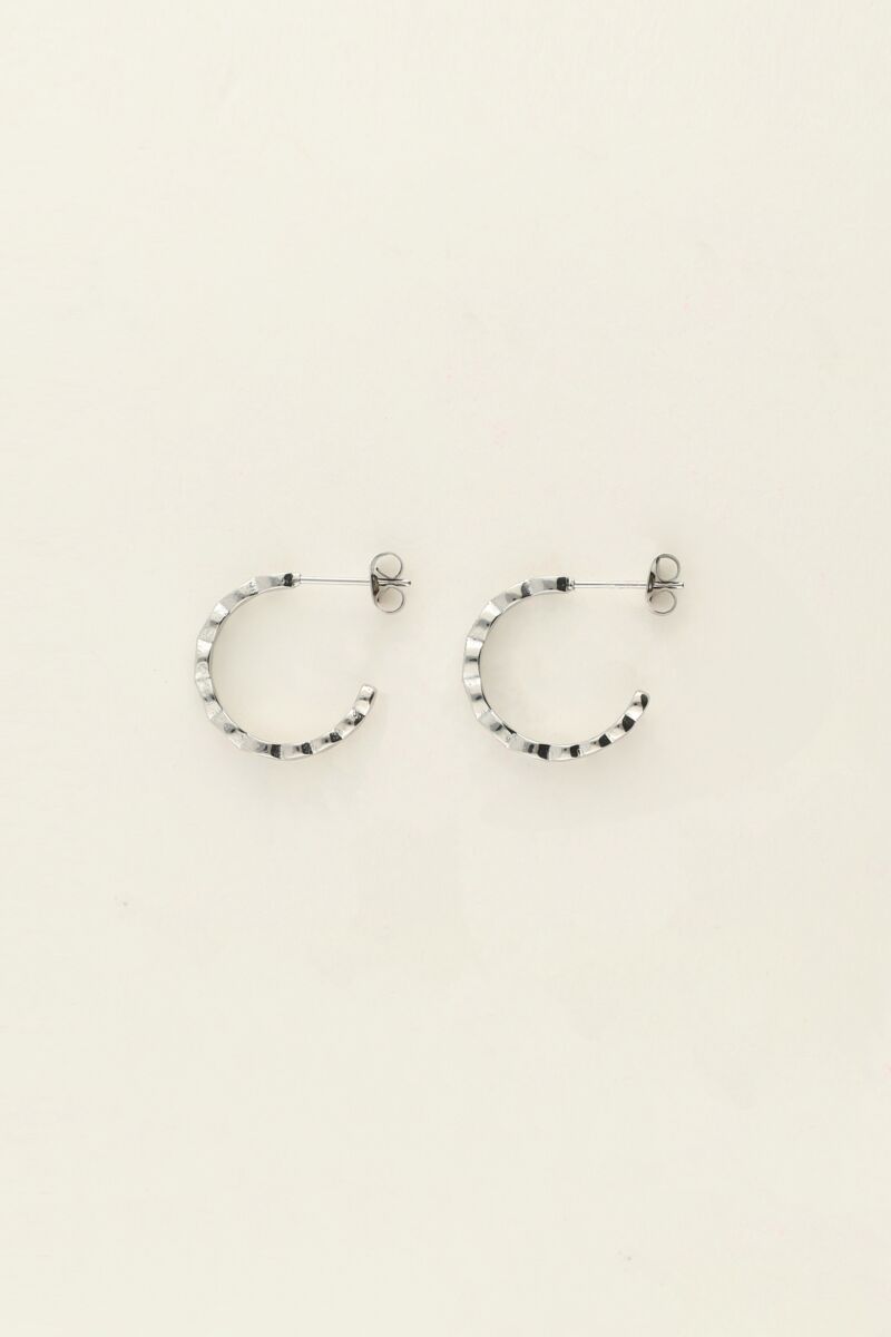 Universe hoop earrings with colourful rhinestones | My Jewellery