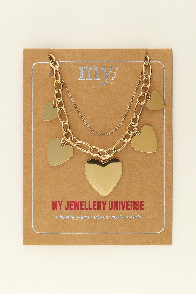 Universe statement necklace with hearts | My Jewellery