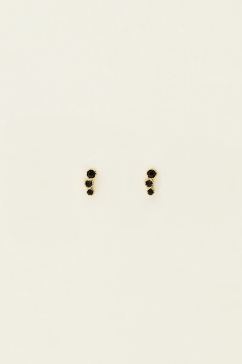 Universe studs with black circles | My Jewellery
