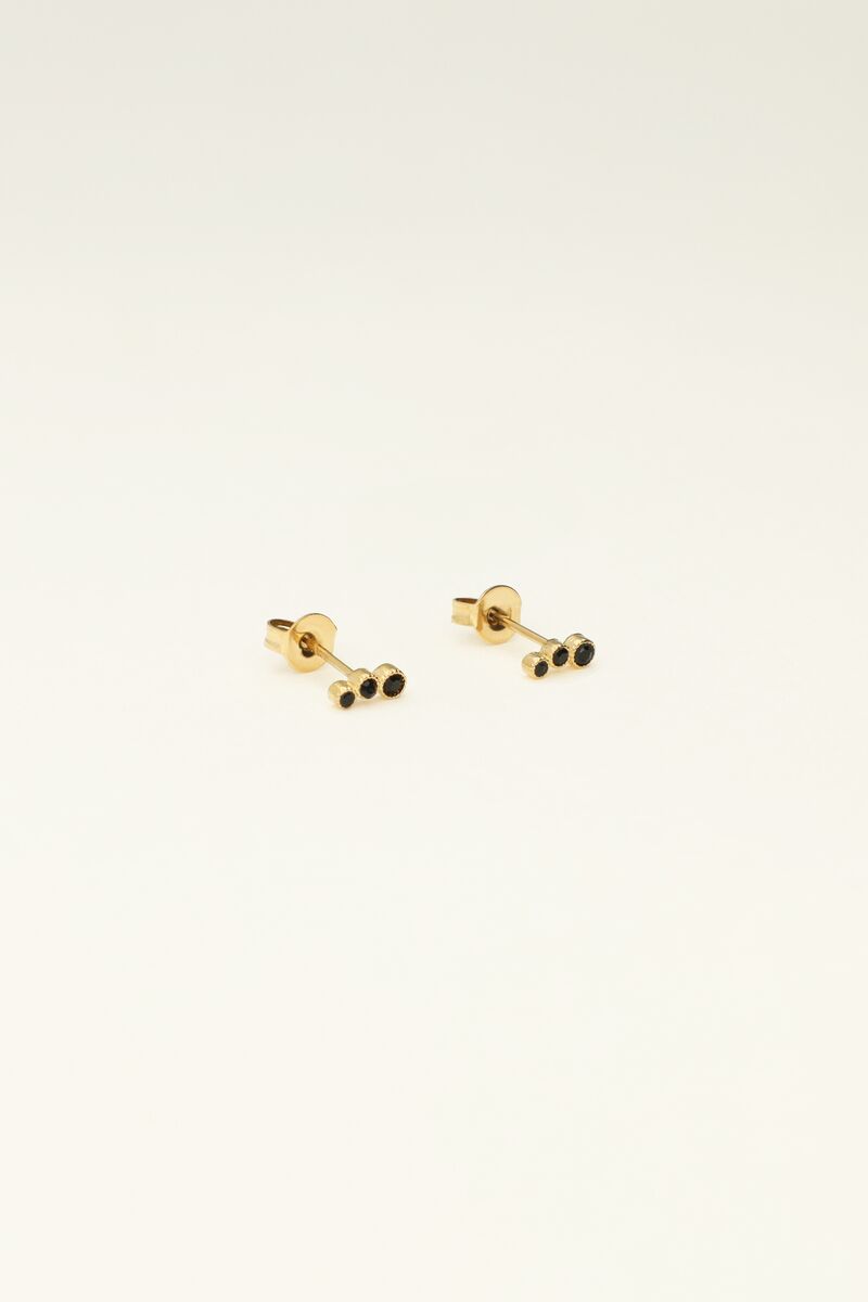 Universe studs met zwarte rondjes