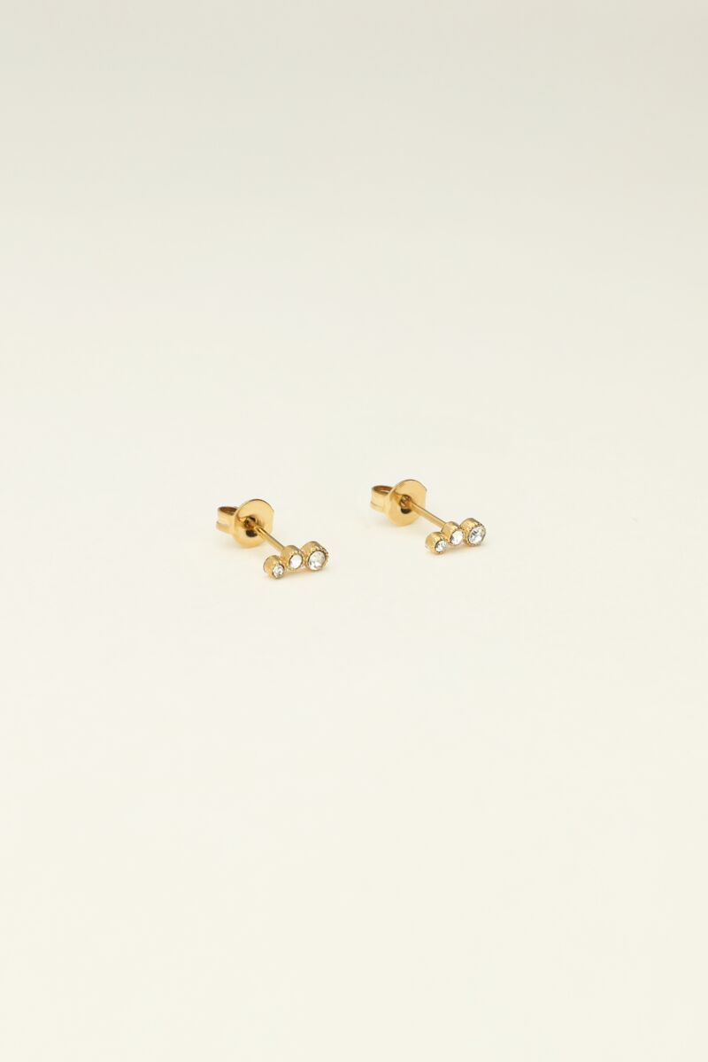 Universe studs with silver coloured circles