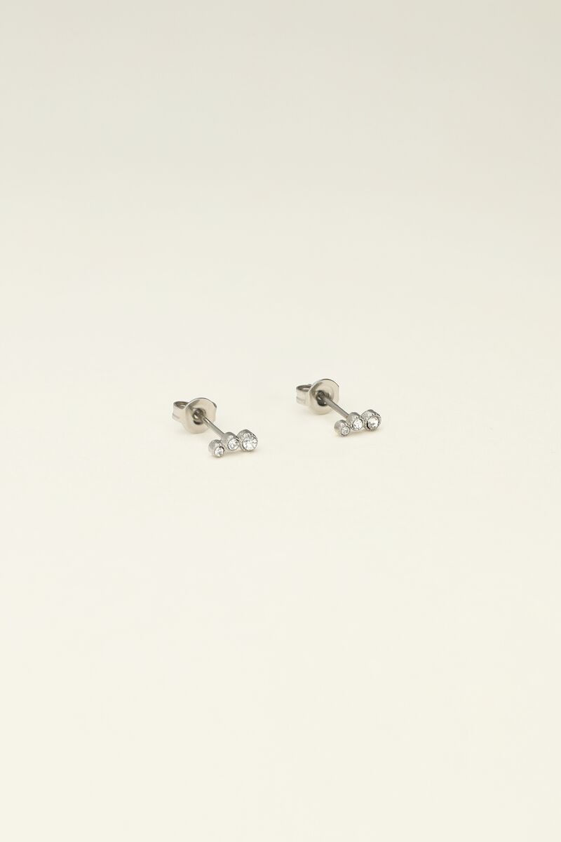 Universe studs with silver coloured circles