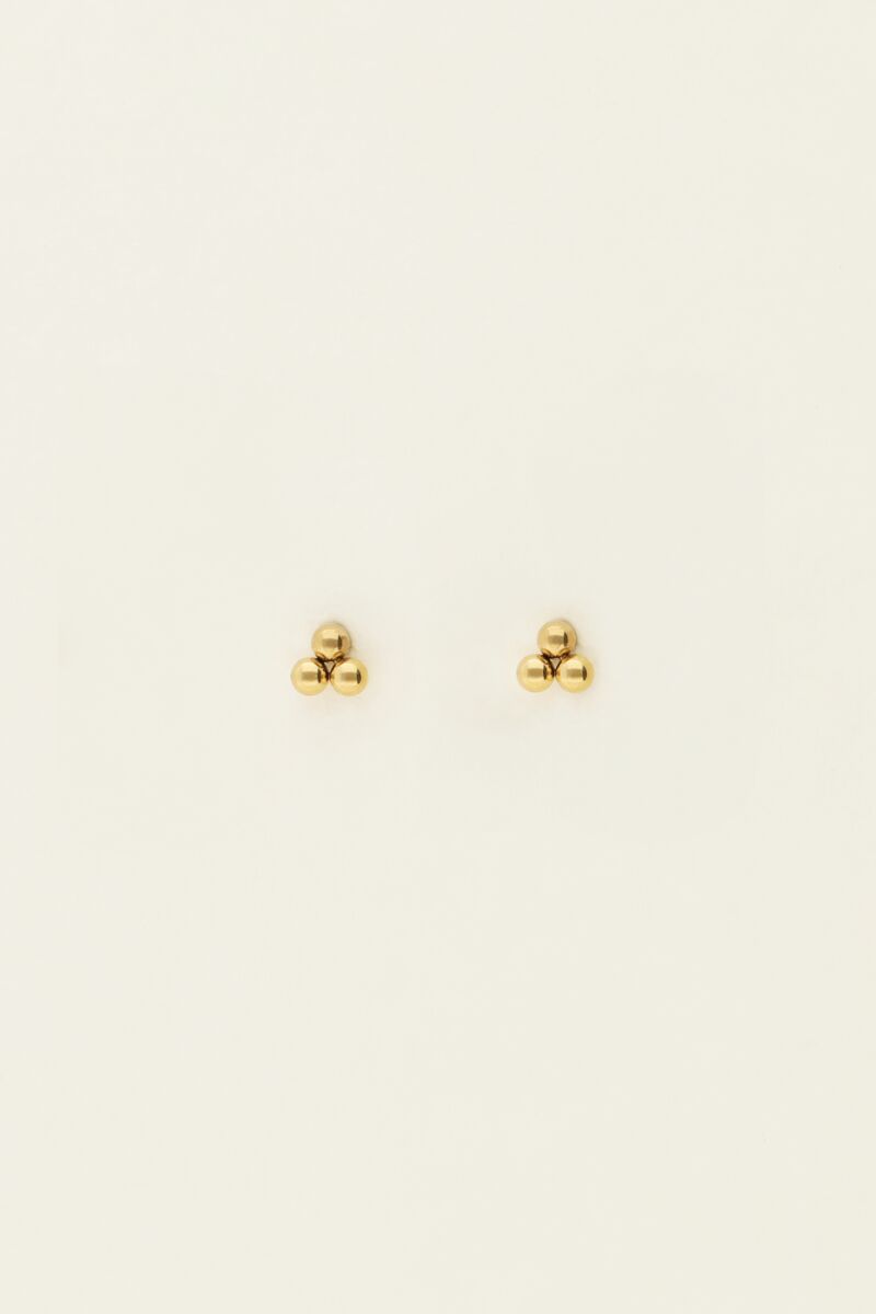 Universe studs with three balls | My Jewellery
