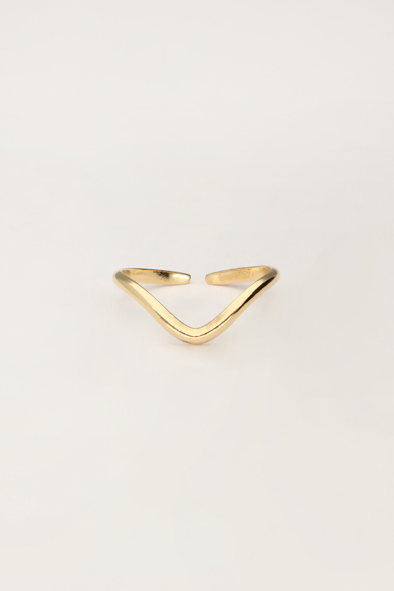 Ring met V shape