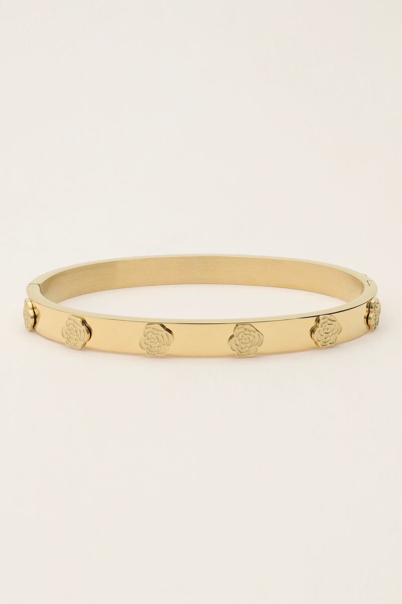 Vintage bangle met rozen