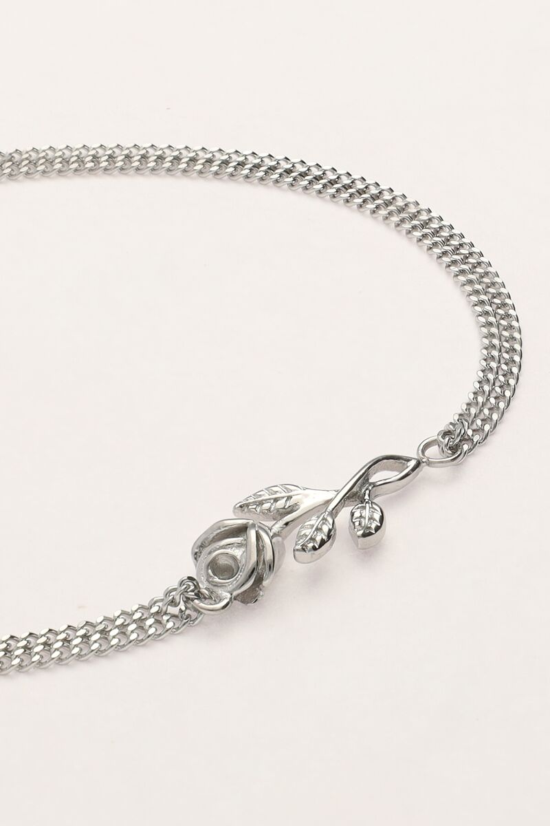 Vintage bracelet with flat rose | My Jewellery