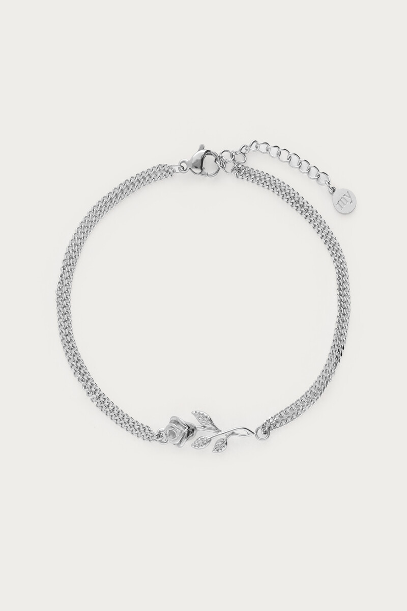 Vintage bracelet with flat rose | My Jewellery