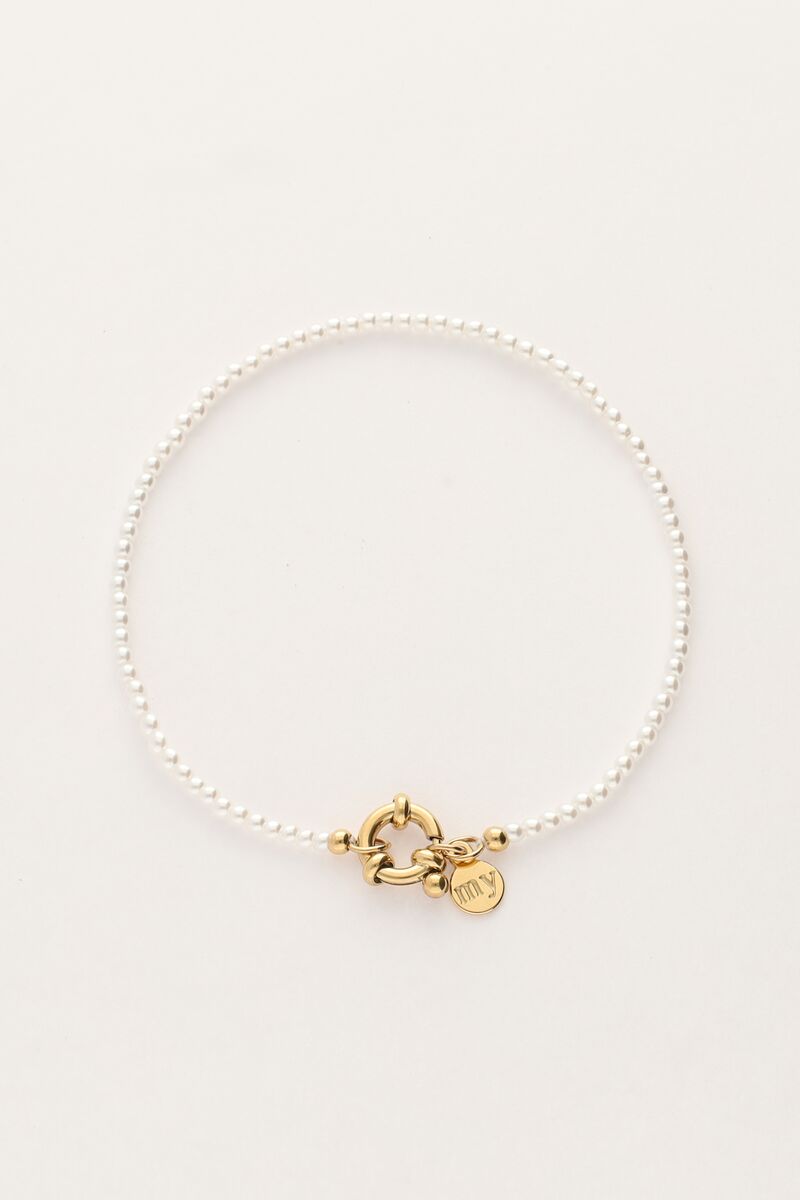 Vintage armband met mini imitatieparels