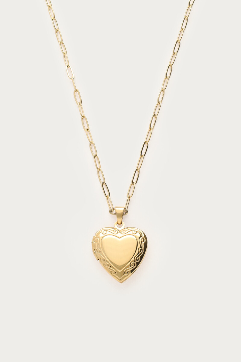Vintage chain necklace with heart locket | My Jewellery