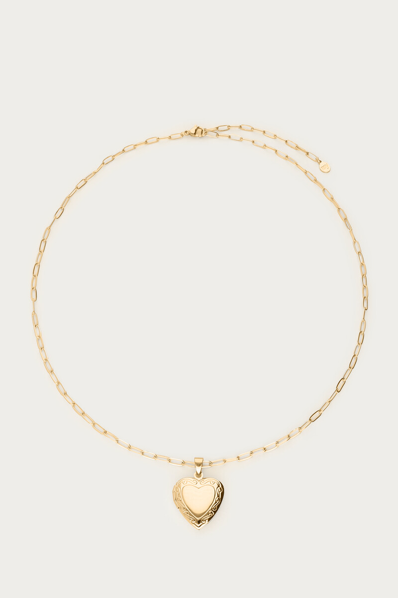 Vintage chain necklace with heart locket | My Jewellery