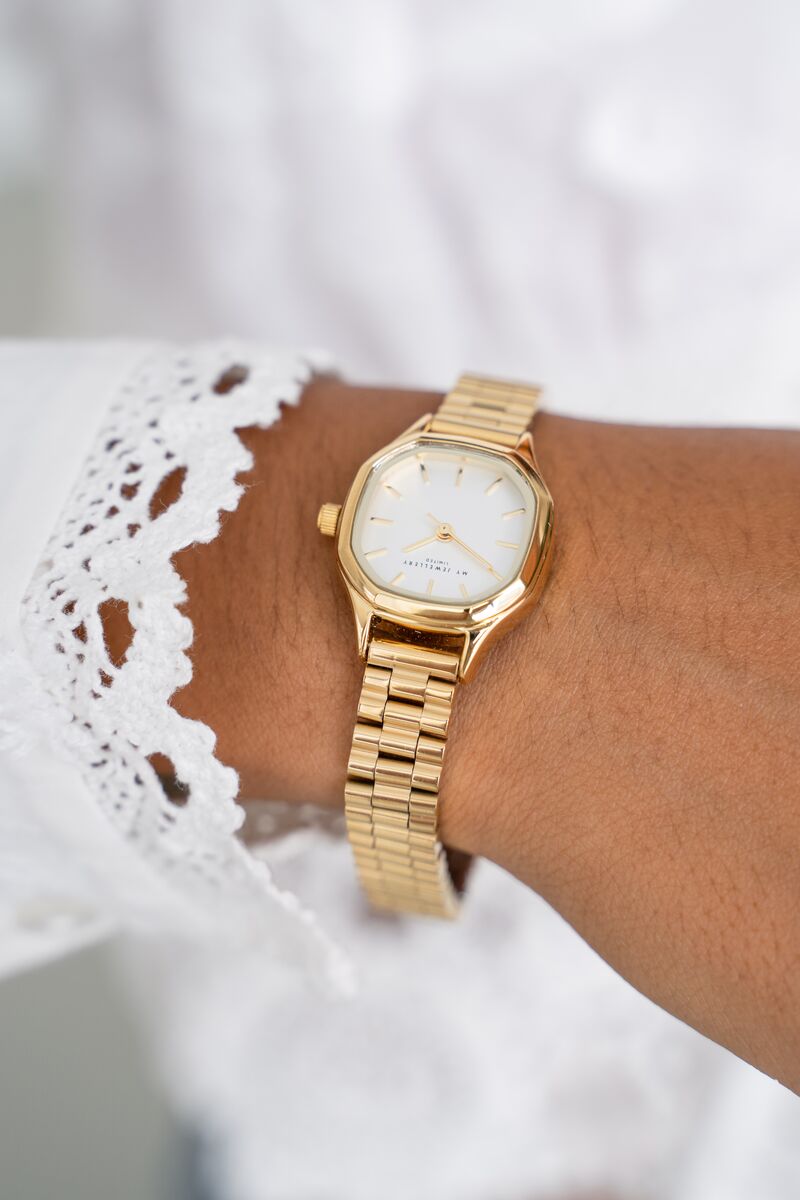 Vintage hexagon watch with chain band | My Jewellery