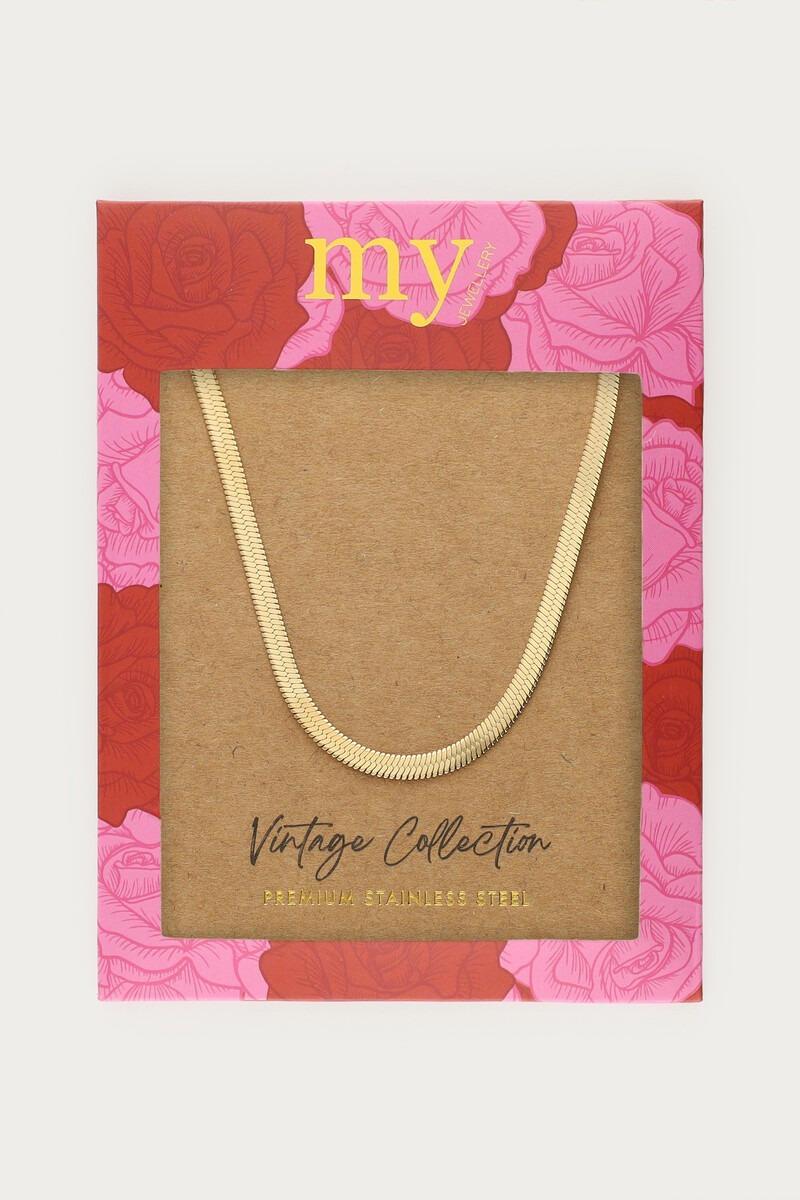 Vintage long flat chain necklace | My Jewellery