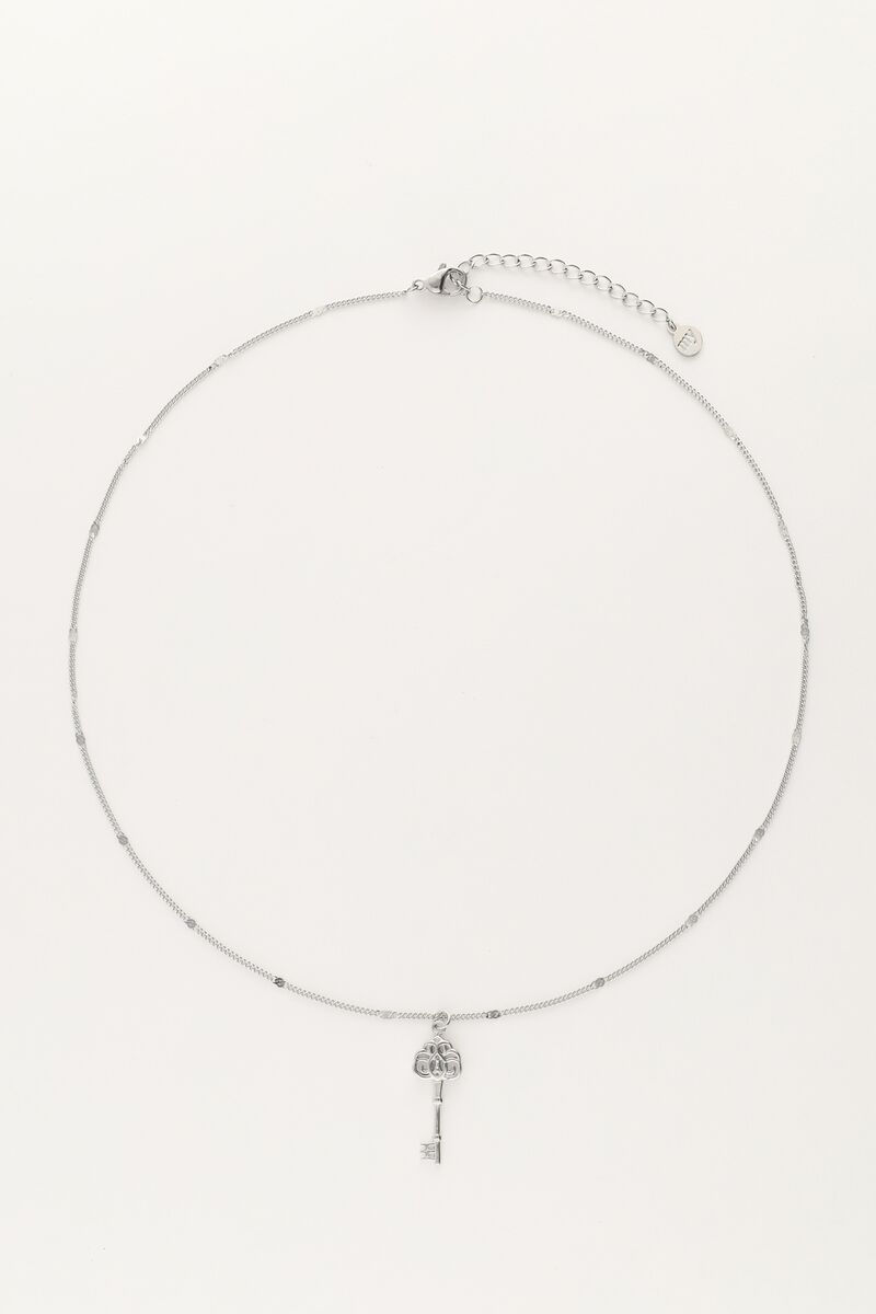 Vintage minimalistic necklace with key