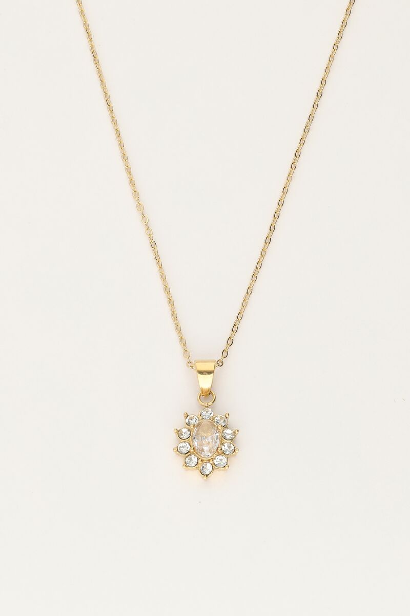 
Vintage necklace with transparent rhinestones | My Jewellery
