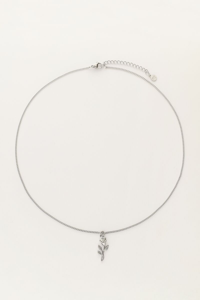 Vintage necklace with flat rose | My Jewellery