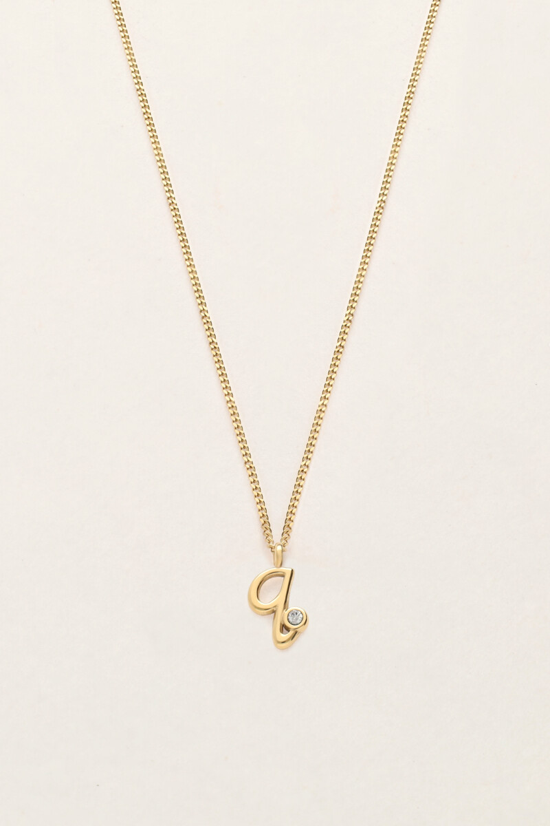 Collier vintage avec initiale My Jewellery Doré One size femme