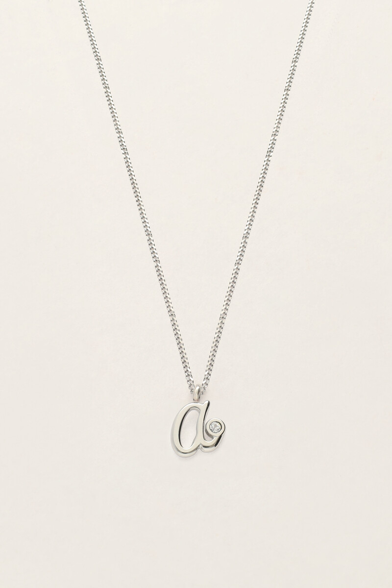 Vintage necklace with initial