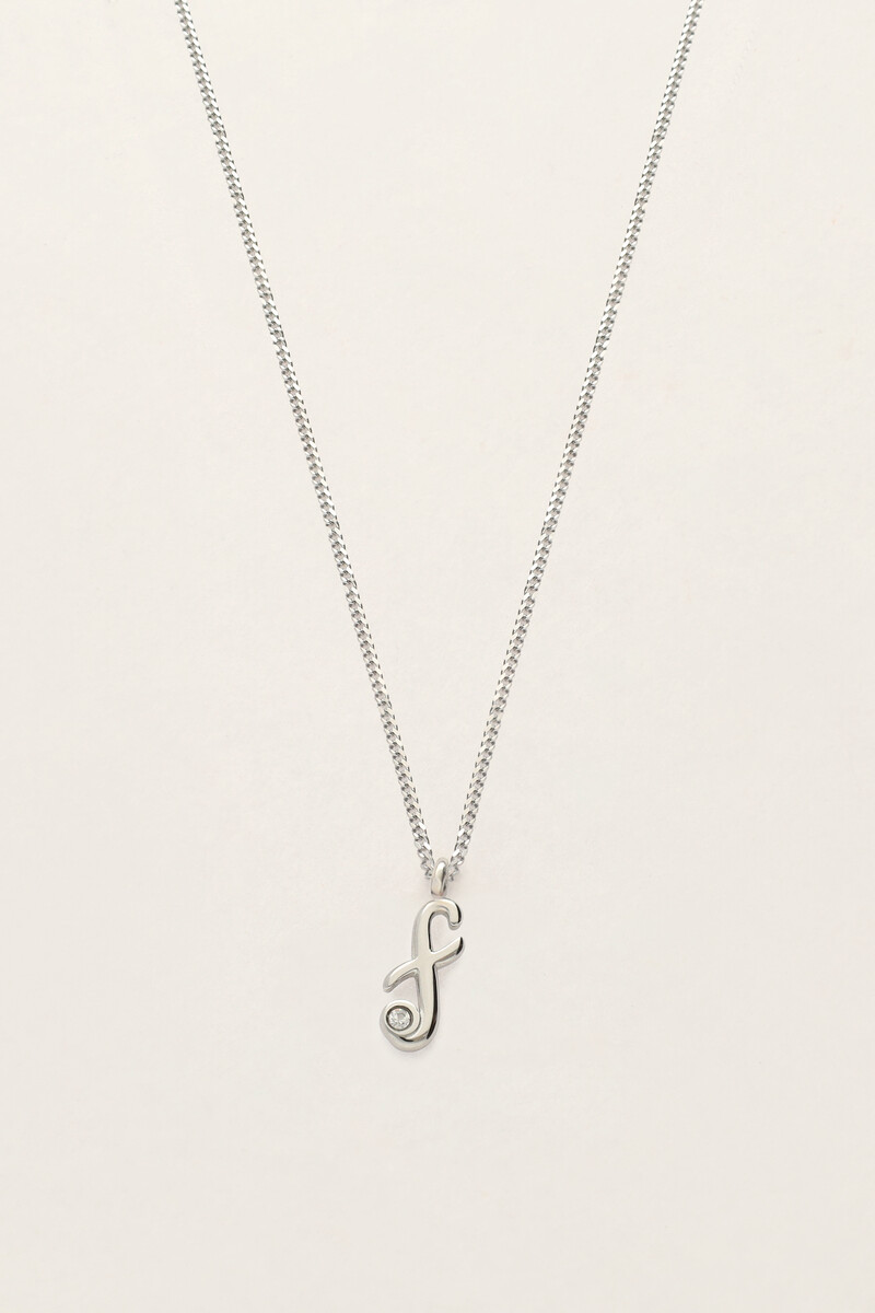 Collier vintage avec initiale My Jewellery Argenté One size femme