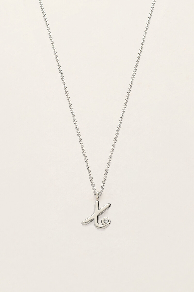 Collier vintage avec initiale My Jewellery Argenté One size femme