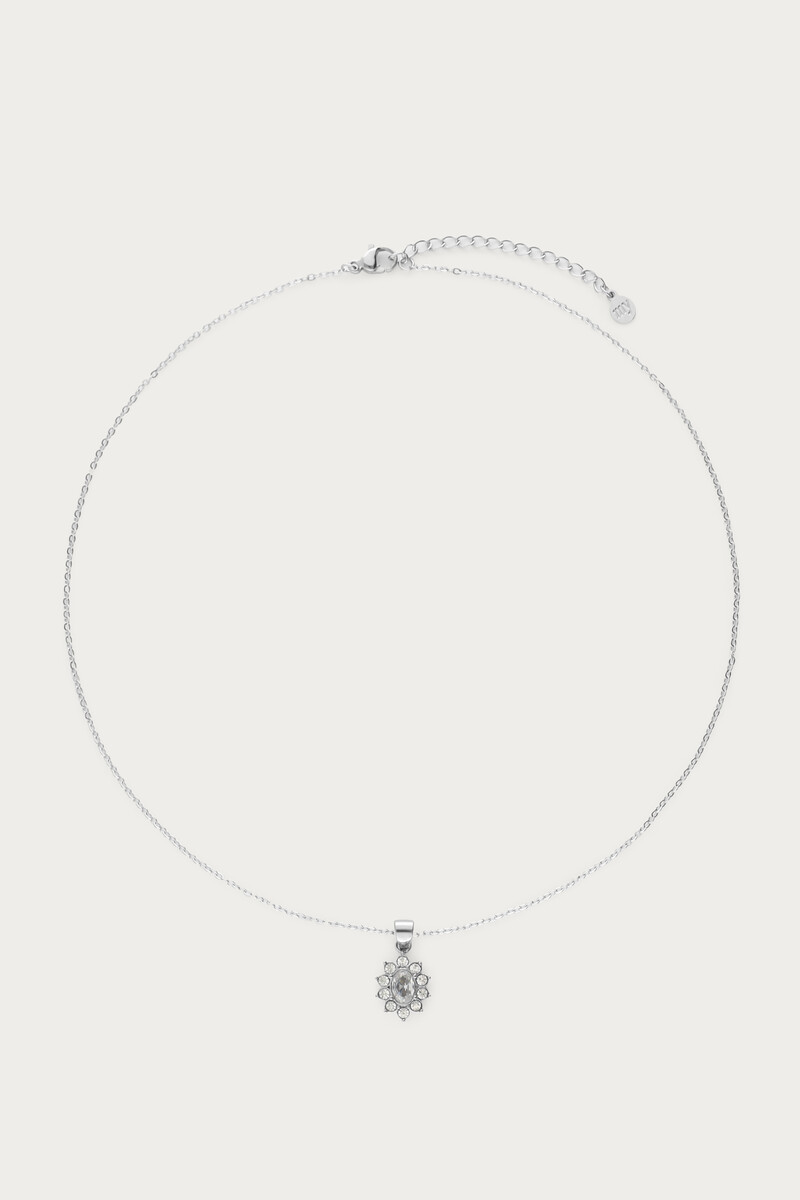 Vintage necklace with transparent rhinestones | My Jewellery