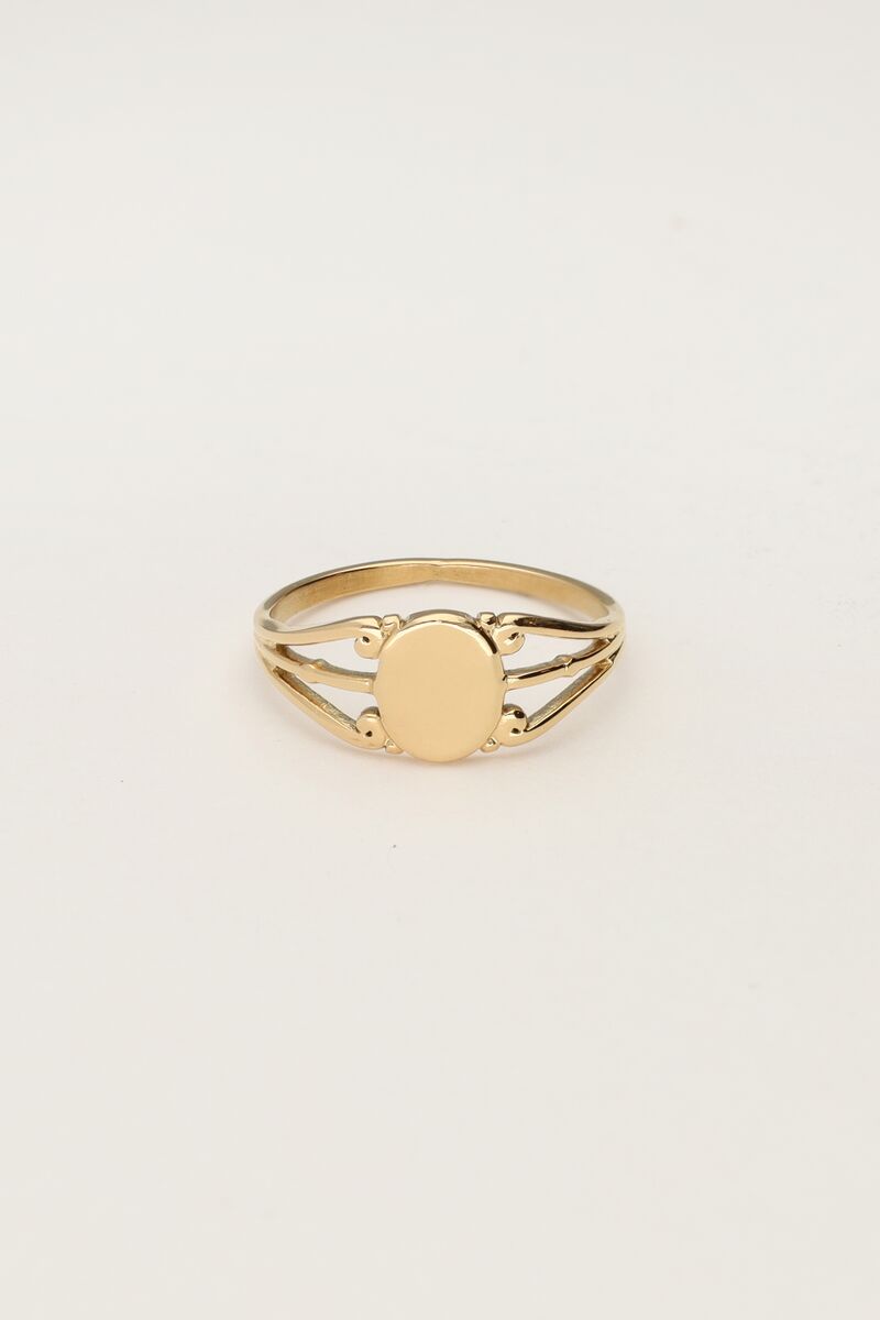 My jewellery Vintage ovale zegelring