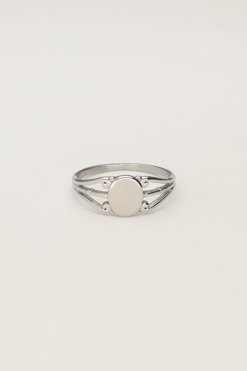 Chevalière ovale Vintage My Jewellery Argenté 19 femme