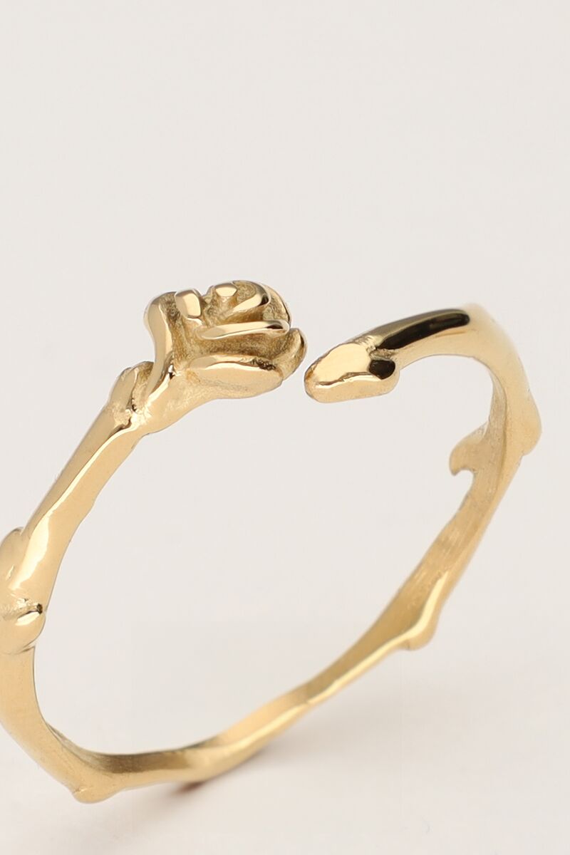 Vintage ring with flat rose | My Jewellery