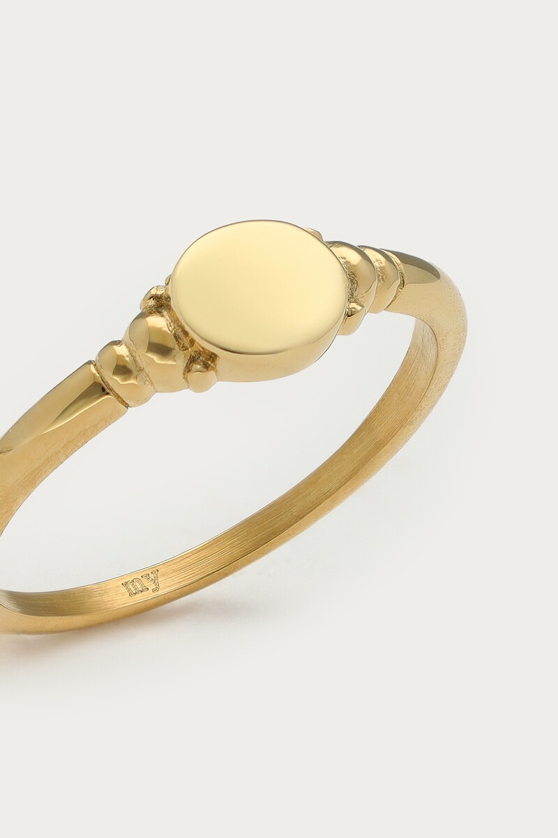 Vintage signet ring with dots | My Jewellery