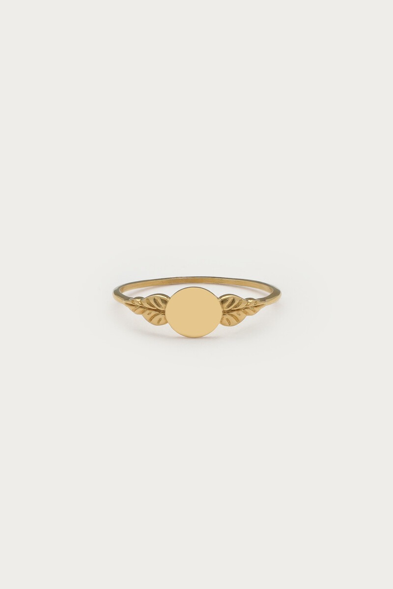 Vintage signet ring with leaves | My Jewellery