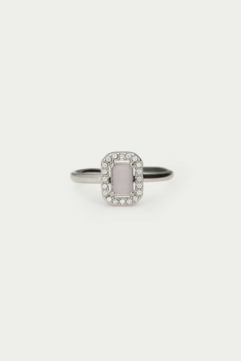Vintage square light pink ring | My Jewellery