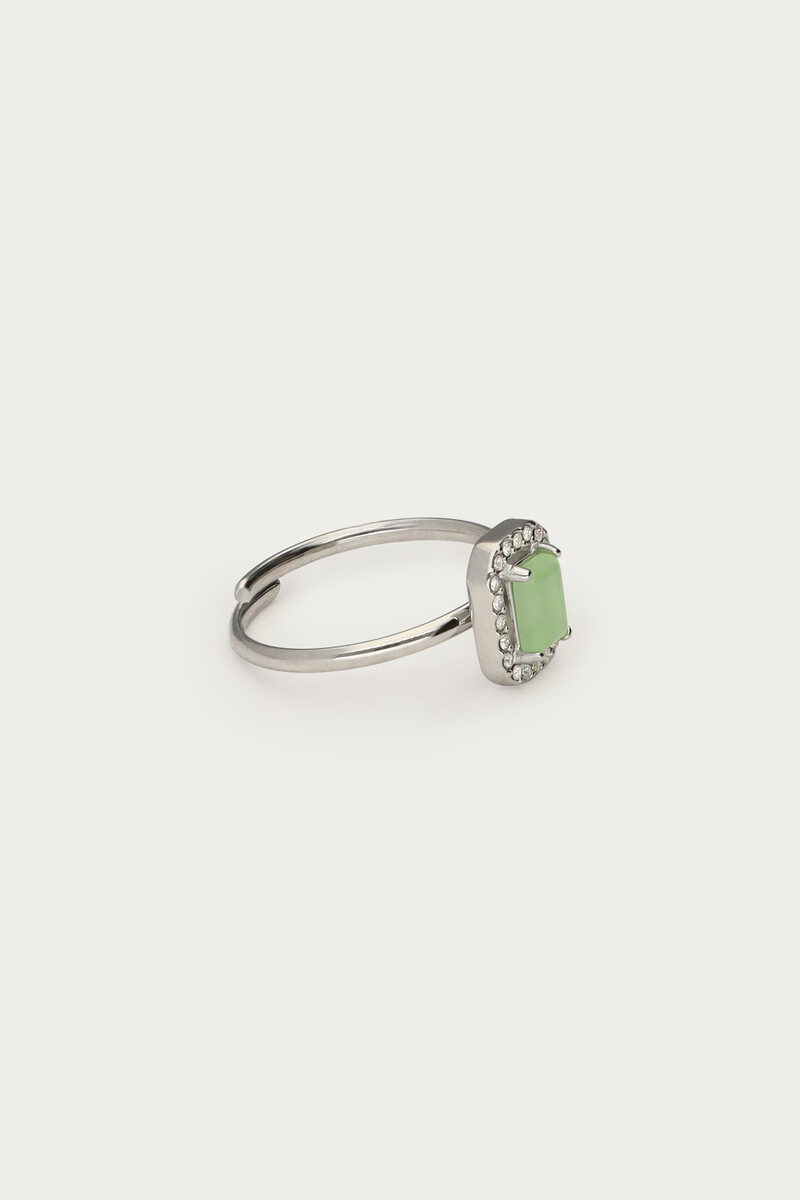 Vintage square mint green ring | My Jewellery