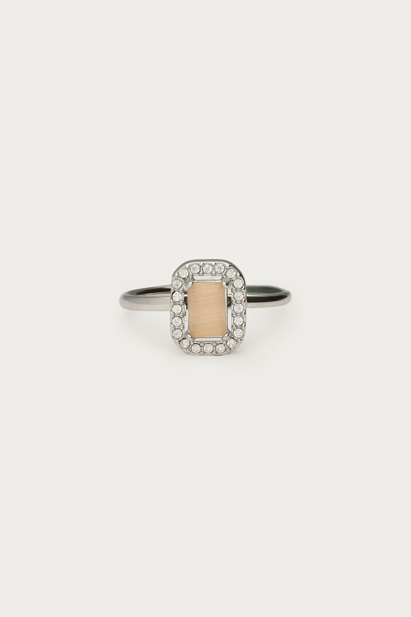Vintage square peach ring | My Jewellery