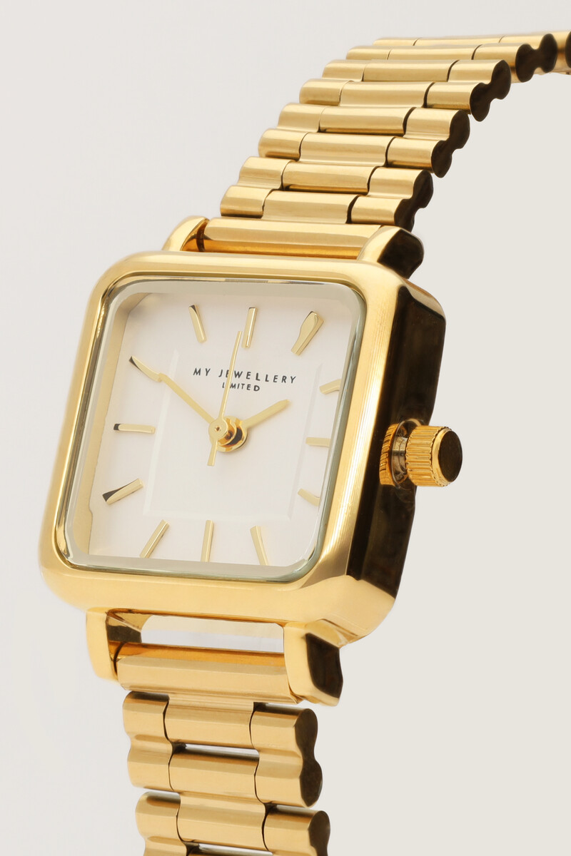 Vintage square watch with chain band | My Jewellery