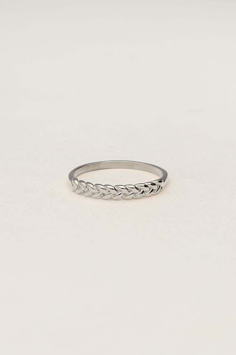 Vintage gevlochten ring minimalistisch