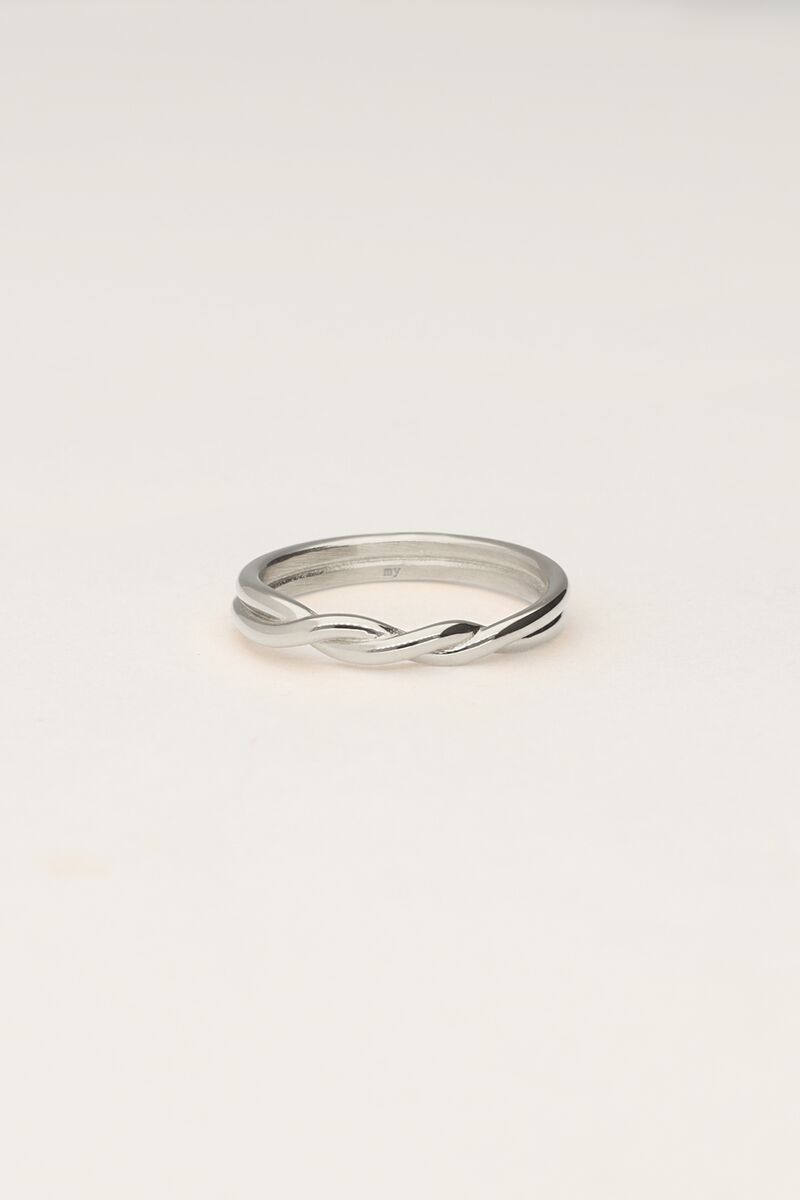 Vintage gevlochten ring