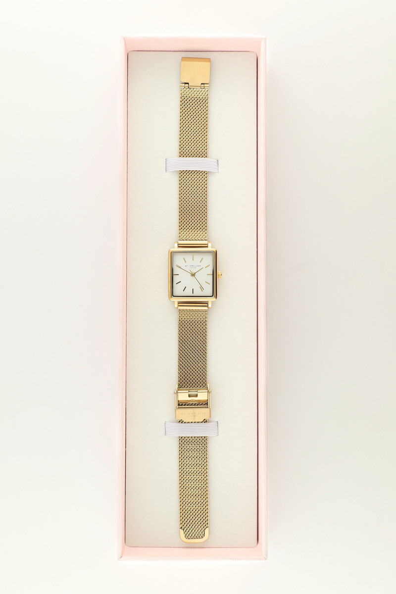 Watch white square dial | My Jewellery