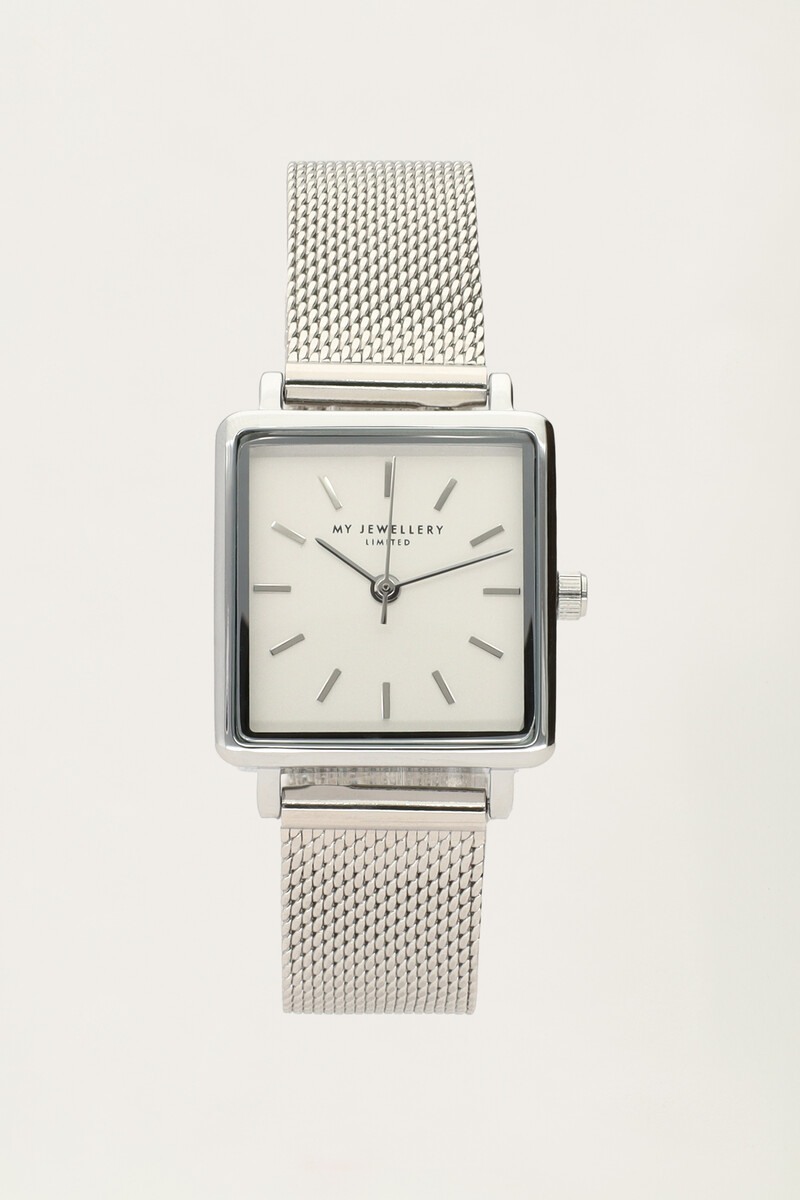 Watch white square dial | My Jewellery