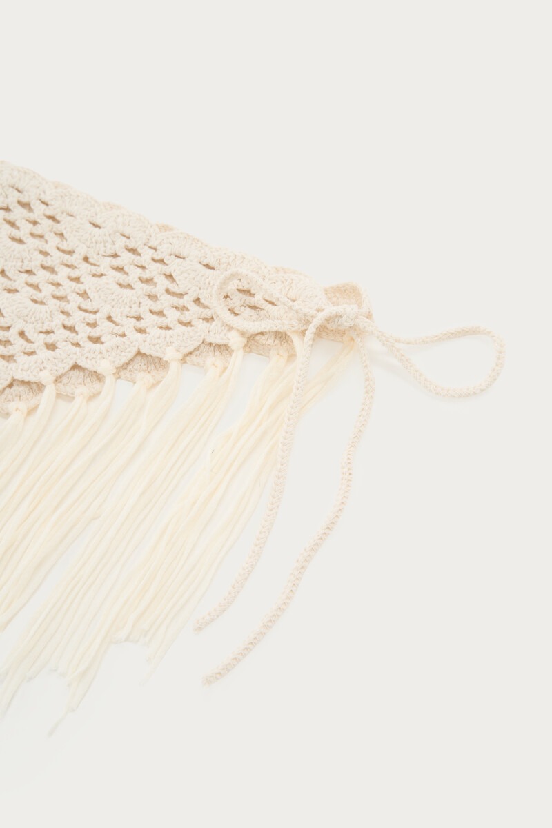 White crochet wrap scarf | My Jewellery