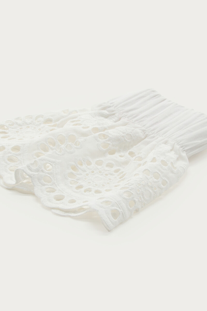 White embroidery cuffs | My Jewellery