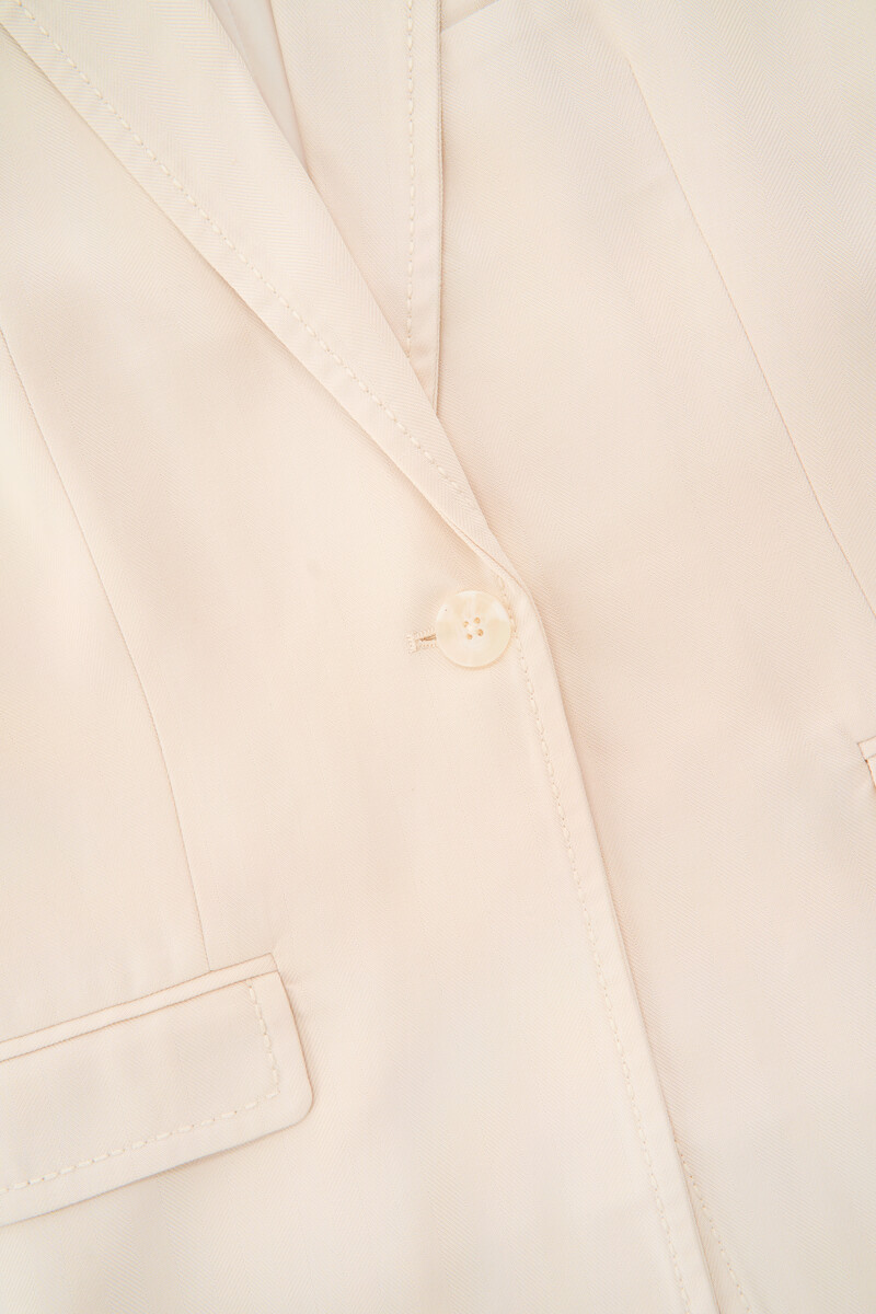 Cream sleeveless blazer | My Jewellery