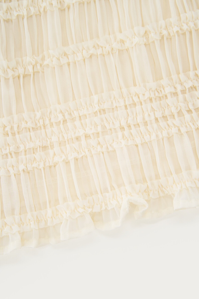 White halter top with ruffles | My Jewellery