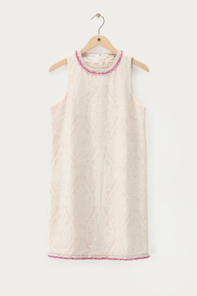 Jacquard Dress with Ruffle | My Jewellery