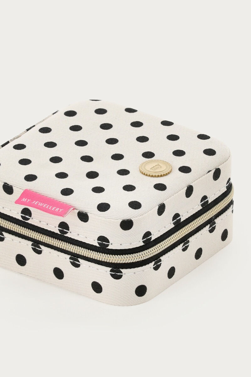 White jewellery organiser with polka dot | My Jewellery