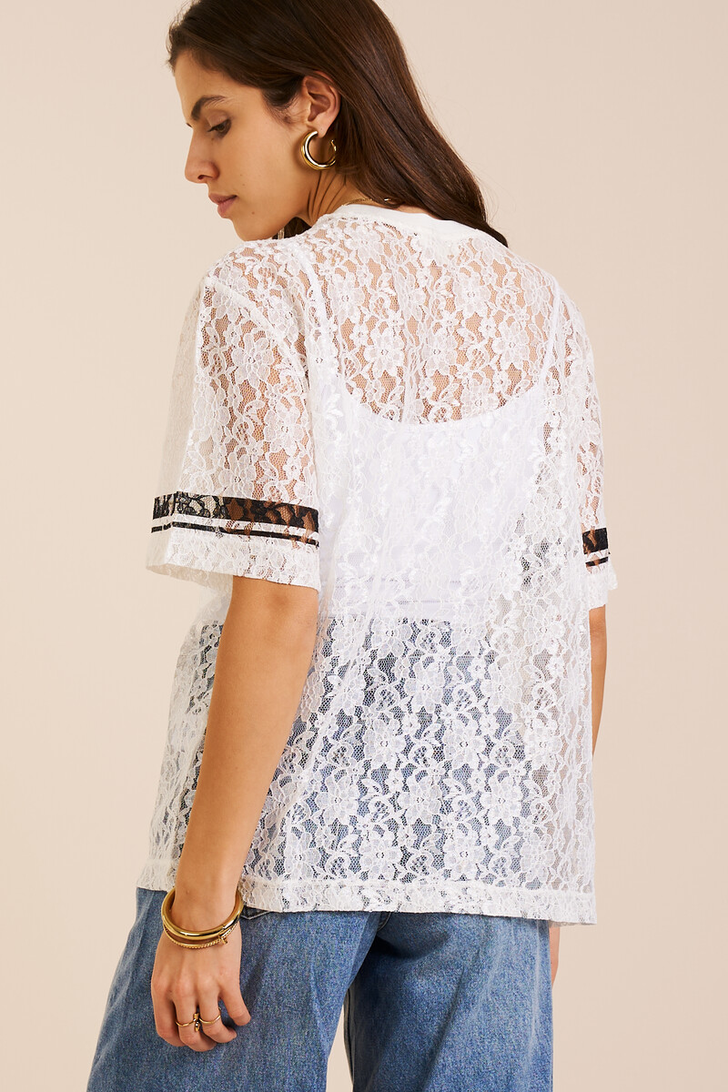 White lace top "New York Avenue" | My Jewellery