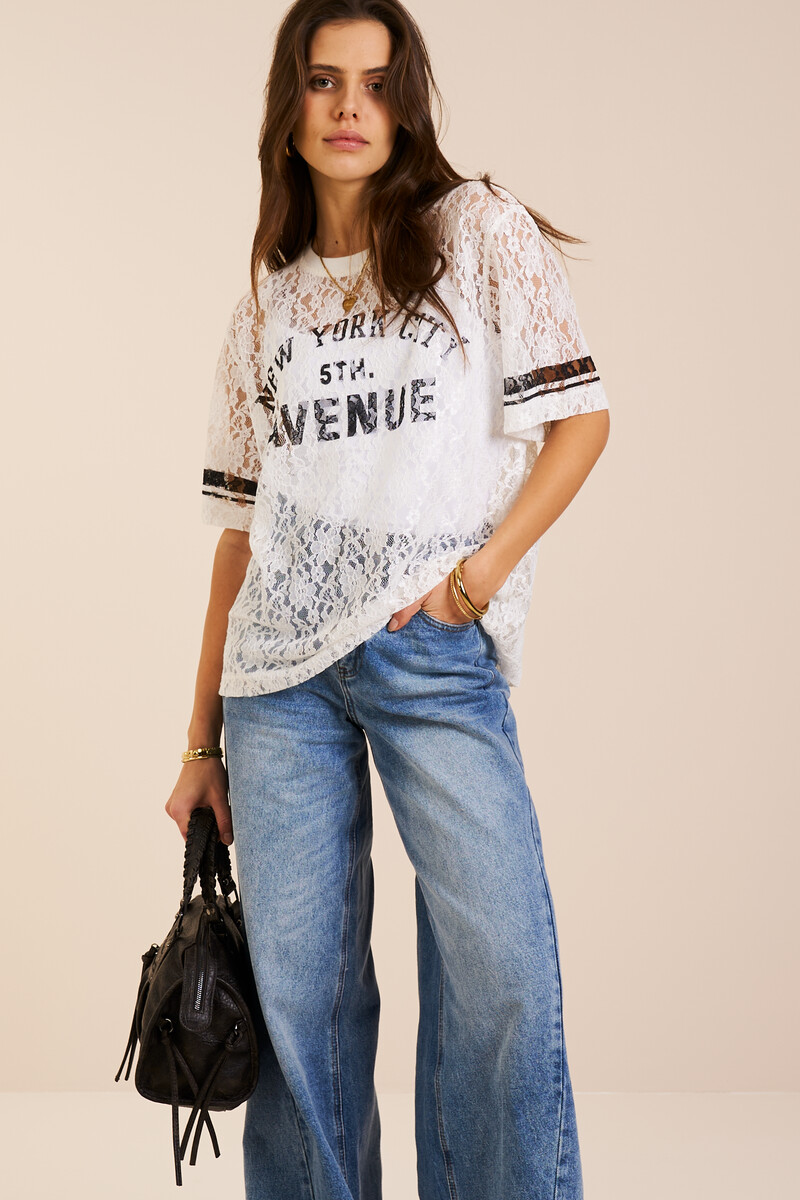 White lace top "New York Avenue" | My Jewellery